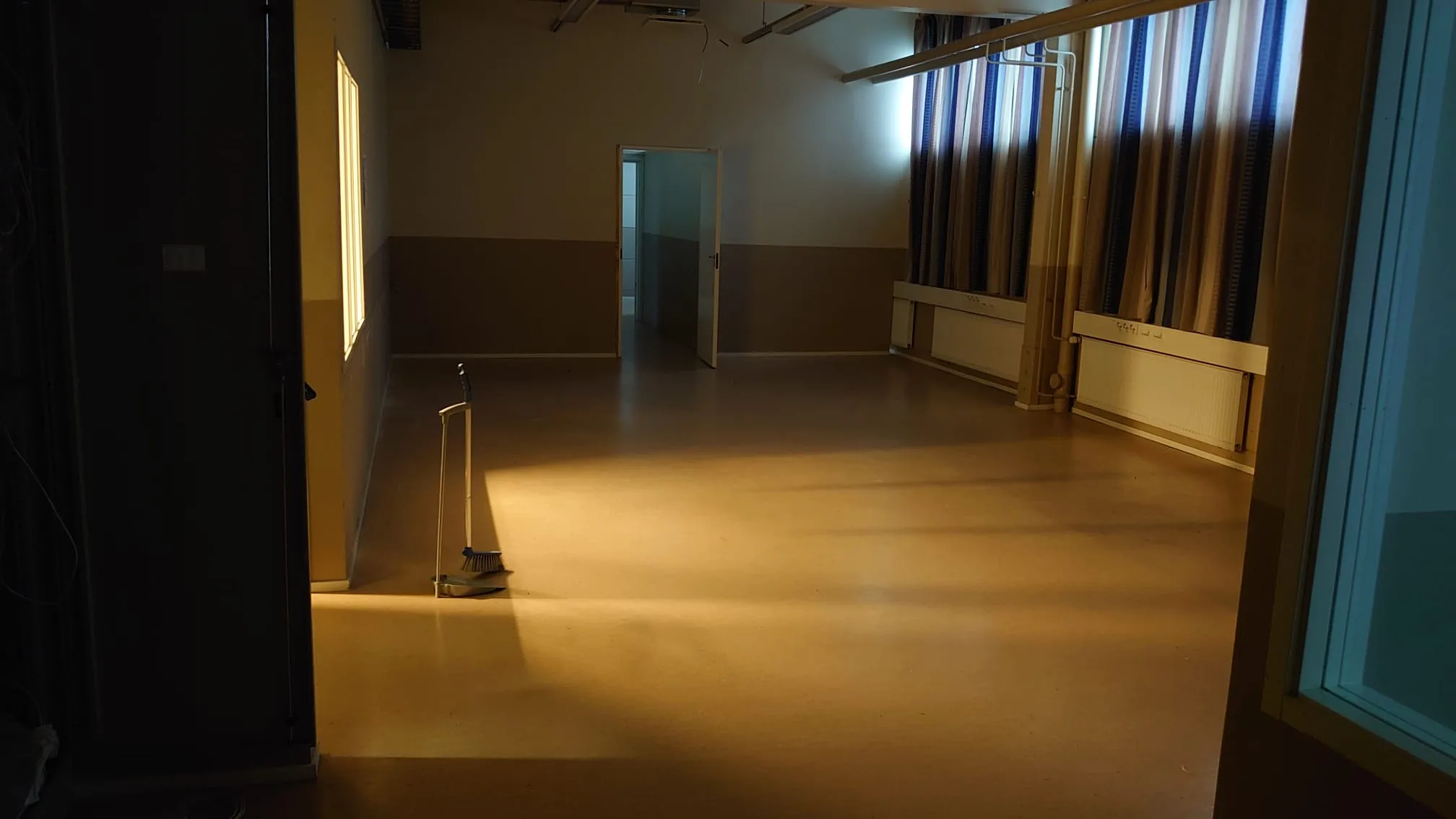 Tomt rum under renoveringen av kontoret i Jakobstad