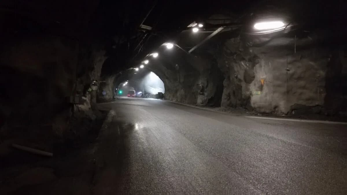 Gruvort på nivån 1000 meter i Malmberget