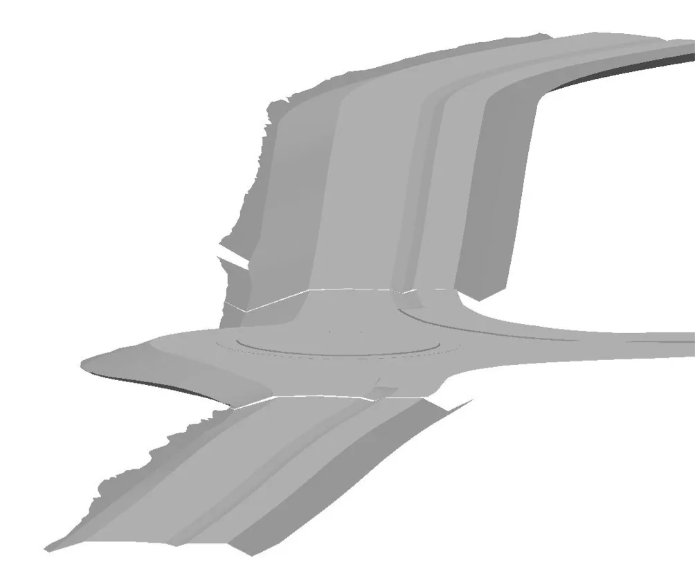 Surface model for machine control in Västerängen
